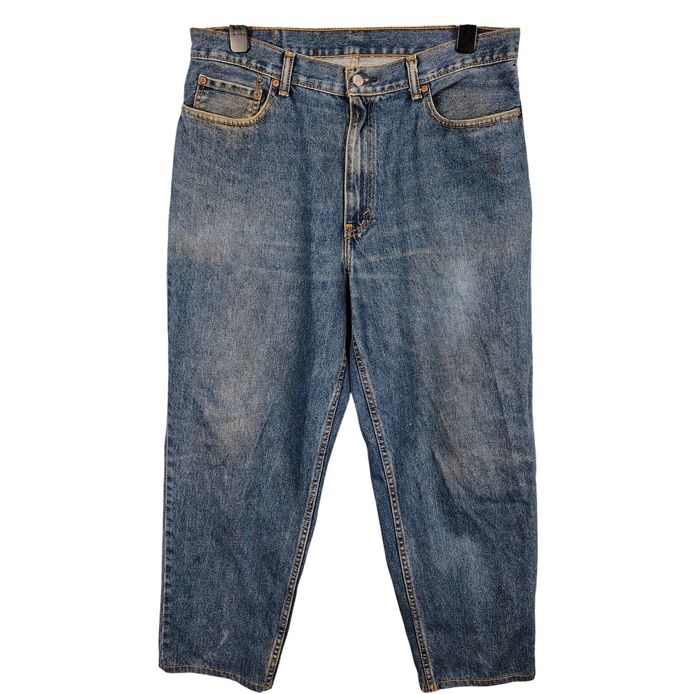 Levis Mens SZ 36 560 Comfort Fit Tapered Leg Jeans Blue Cotton Gorpcore Y2K